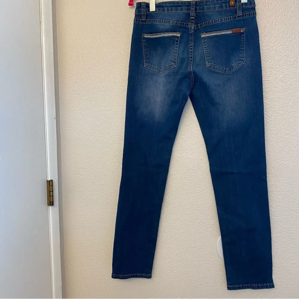 7 for All Mankind mid rise skinny medium wash girls teen jeans Paxtyn 14 - Picture 3 of 10